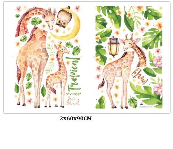 Decal gia đình hươu