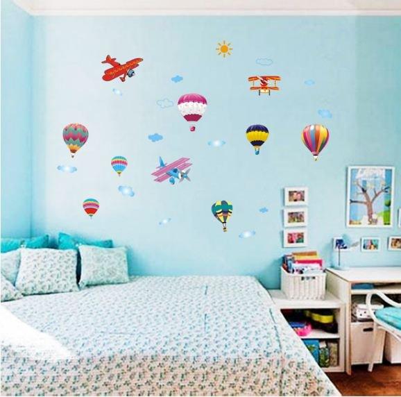 Decal dán tường khinh khí cầu 2