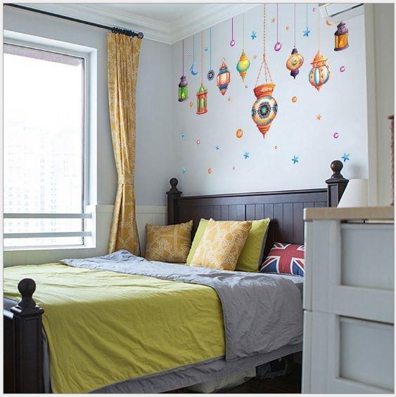 Decal dán tường chùm đèn ngộ nghĩnh