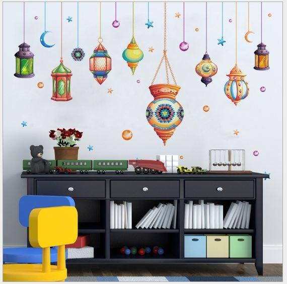 Decal dán tường chùm đèn ngộ nghĩnh