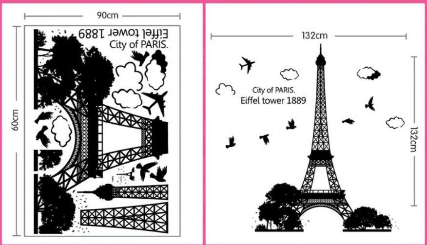 Decal dán tường tháp to 5