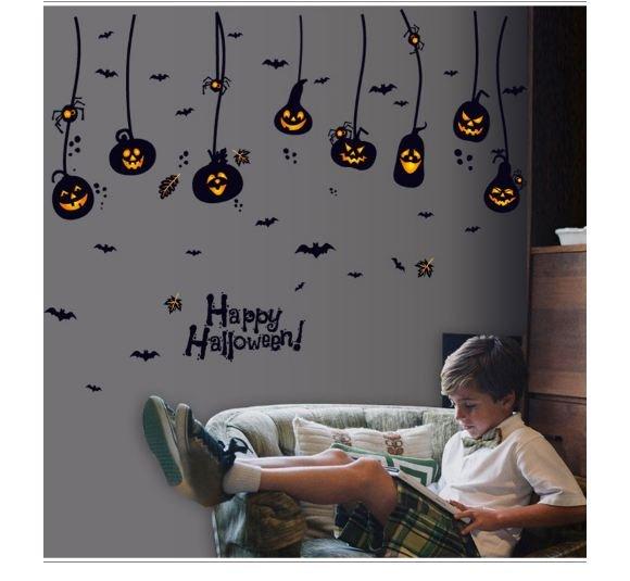 Decal 2 mặt dán tường halloween 5