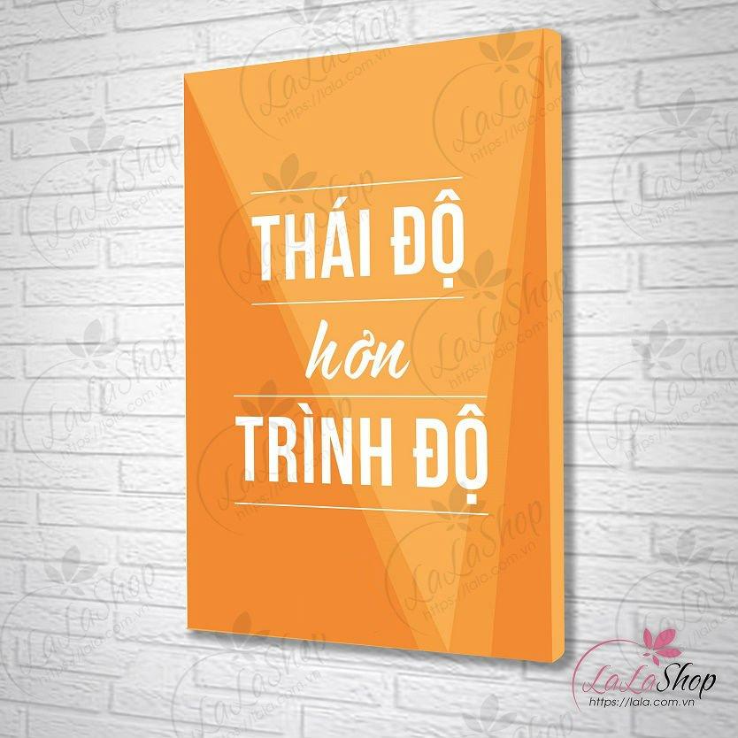 Tranh treo tường thái độ hơn trình độ