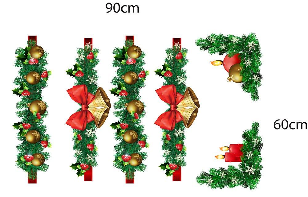 Decal dán tường combo cây thông noel và hộp quà