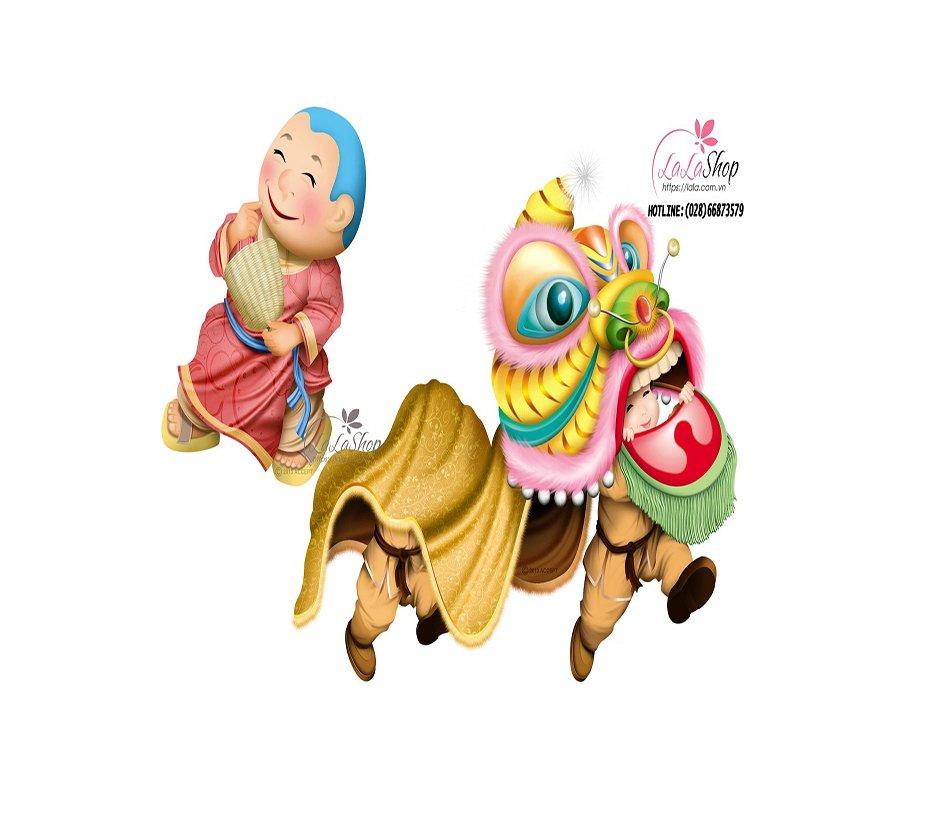 Combo decal trang trí cửa kính ngày tết 6