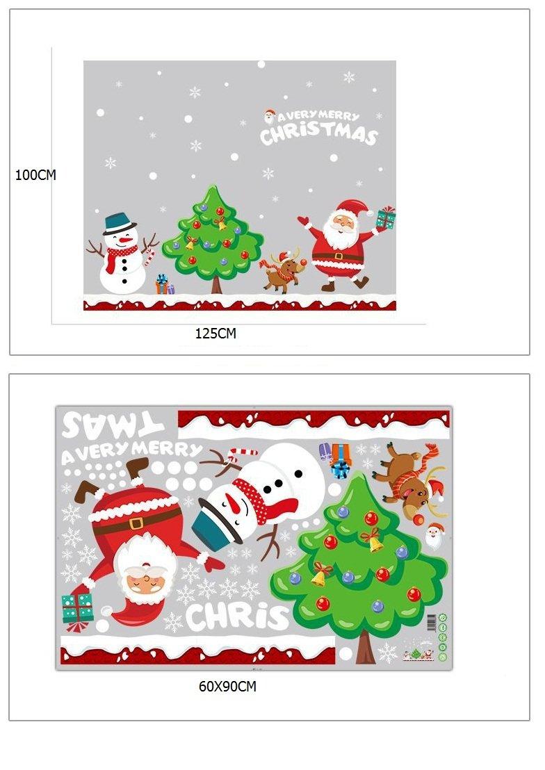 Decal trang trí noel ông già noel vui vẻ