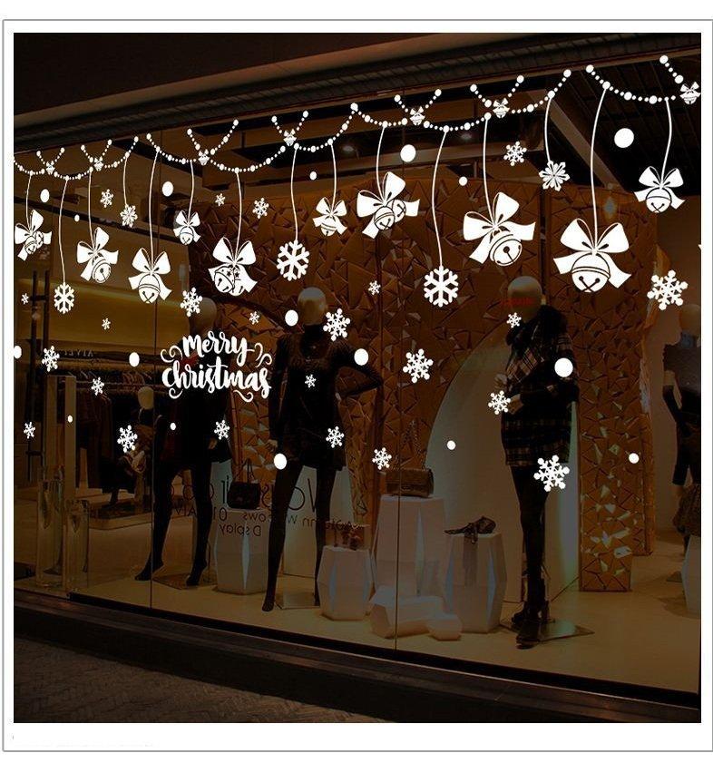 Decal trang trí noel dây treo chuông noel 2