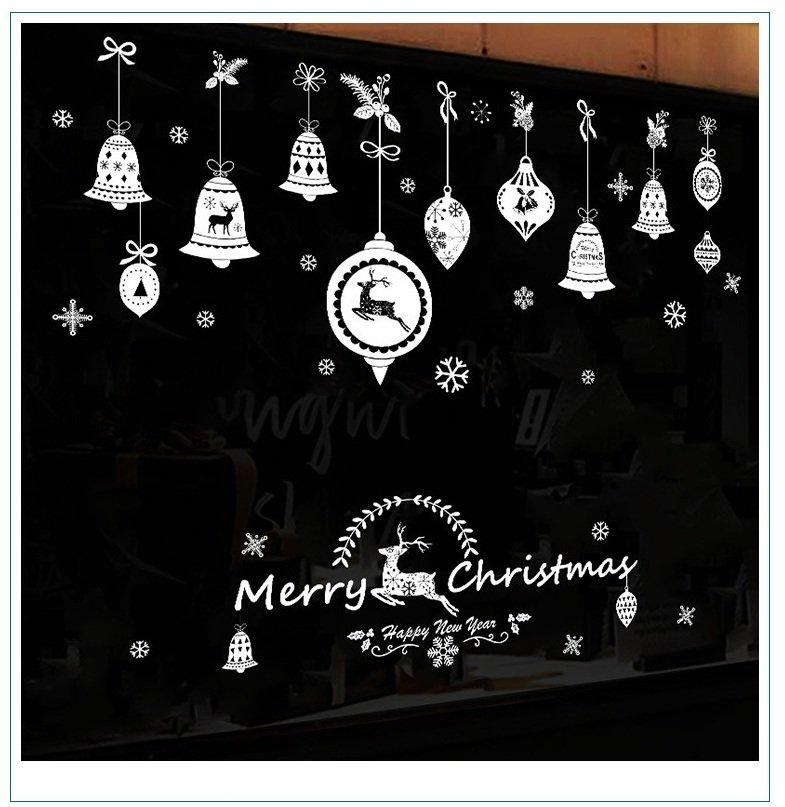 Decal trang trí noel dây treo chuông noel