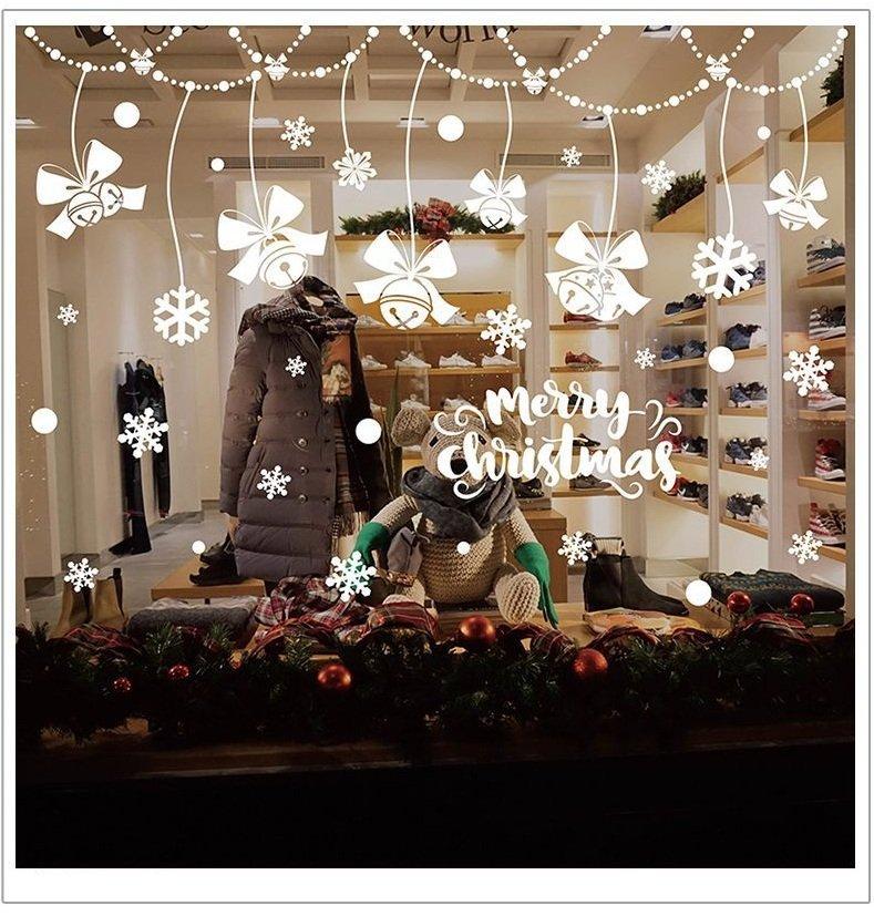 Decal trang trí noel dây treo chuông noel 2