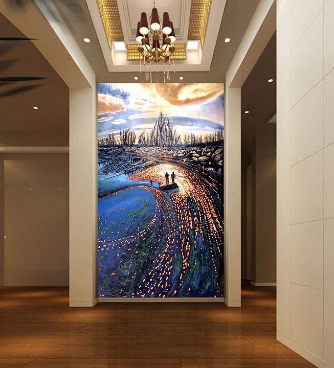 Tranh dán tường rực rỡ