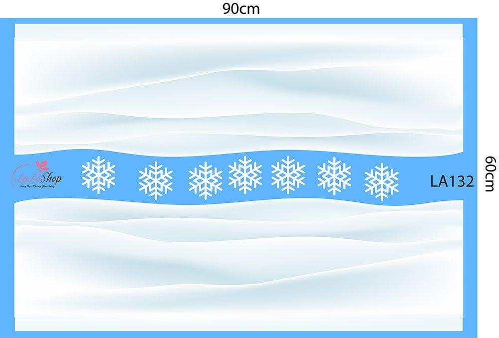 Decal trang trí noel món quà đêm giáng sinh