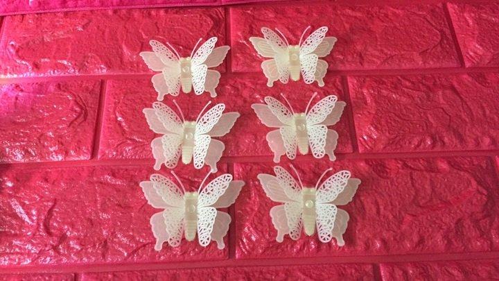 Bướm 3D dạ quang 6 con