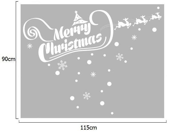 Decal trang trí noel Merry Christmas 5