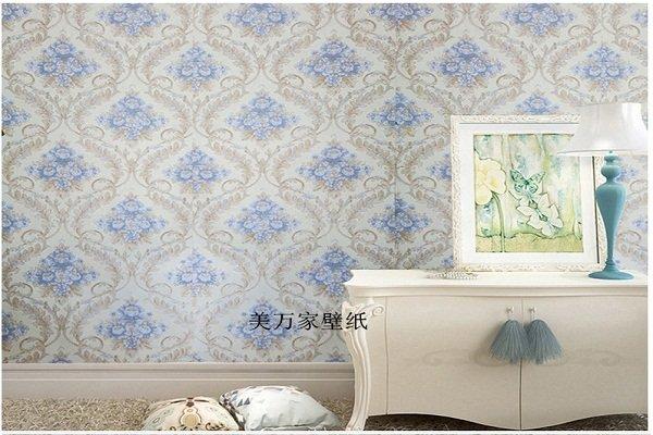 Giấy decal cuộn hoa xanh