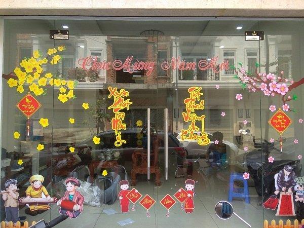 Combo decal trang trí cửa kính ngày tết 15