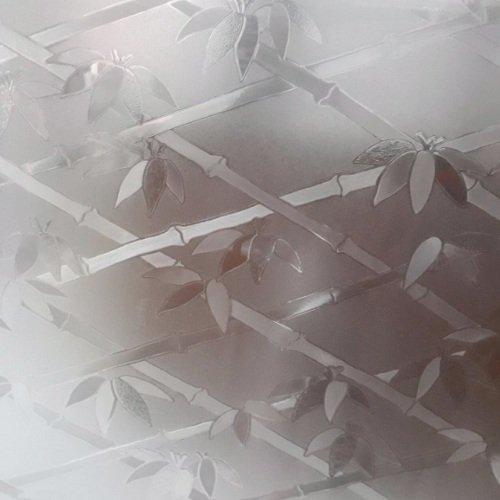 Decal cuộn kính mờ họa tiết lá trúc 3D 3
