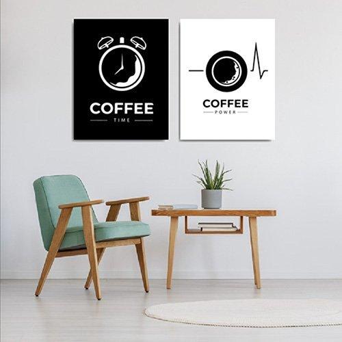 Tranh Treo Tường Coffee Time And Coffee Power