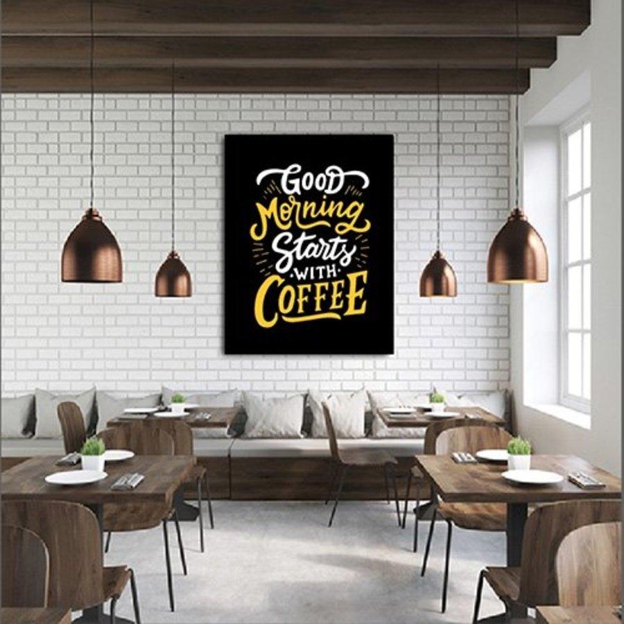 Tranh Treo Tường Good Morning Starts With Coffee