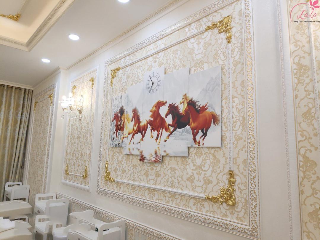 Tranh đồng hồ Spa 1