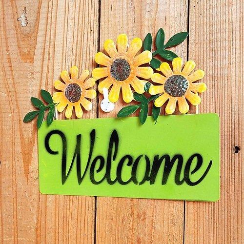 Bảng treo welcome hoa hướng dương