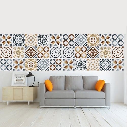 Decal gạch bông cổ điển 2