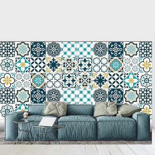 Giấy decal gạch bông trang trí cổ điển