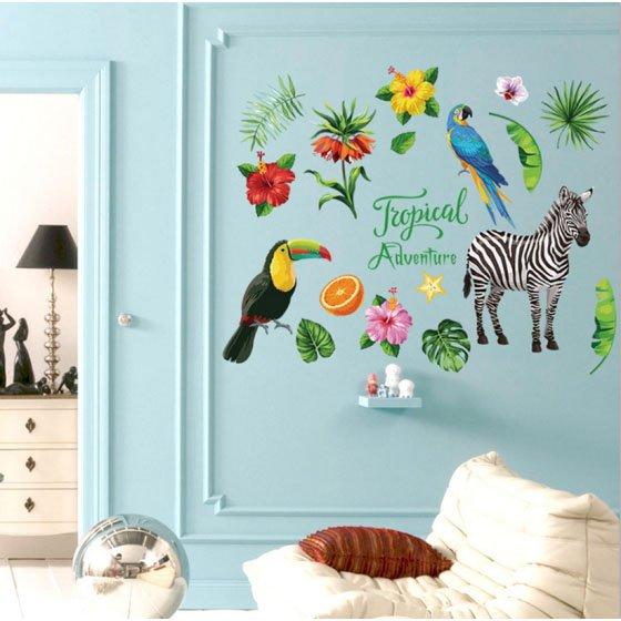 Decal dán tường ngựa vằn 2