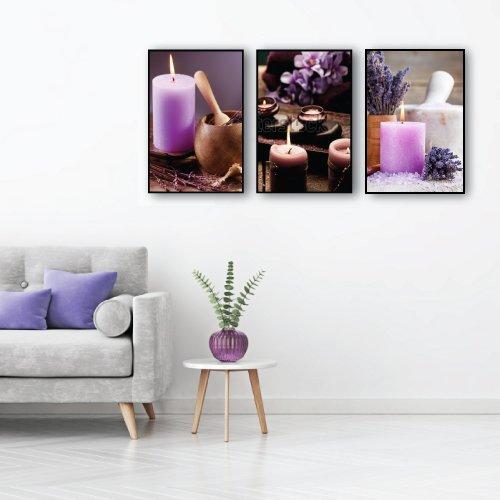 Tranh treo tường spa hoa lavender