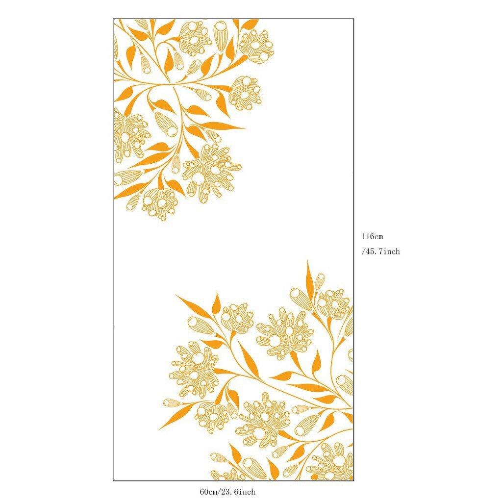 Decal dán kính hoa vàng