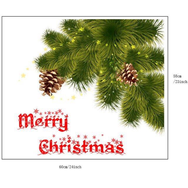 Decal dán kính mờ Merry Christmas