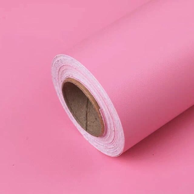 10m Giấy dán tường cuộn màu hồng đậm