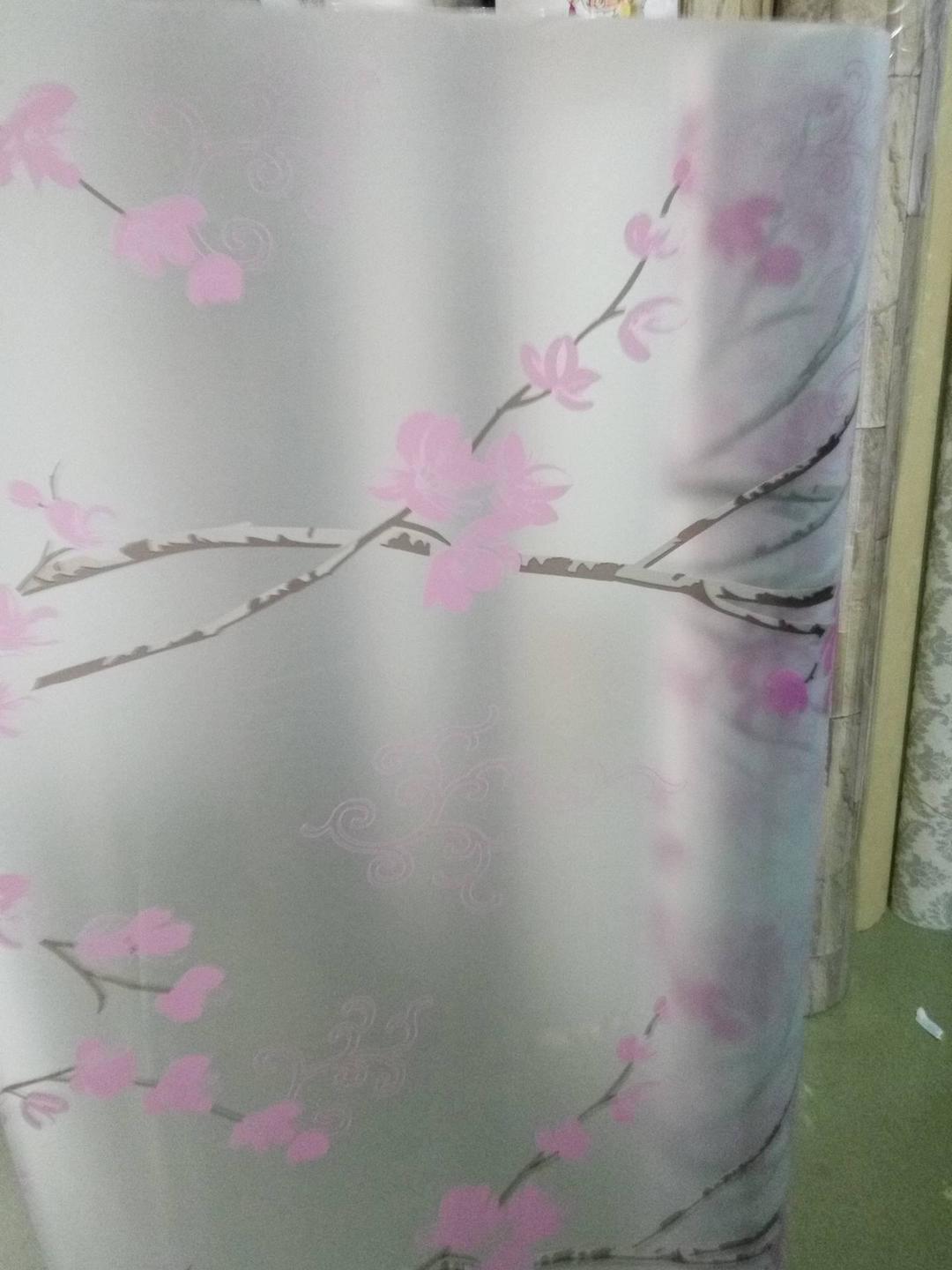 Decal cuộn kính mờ họa tiết cành đào Octki
