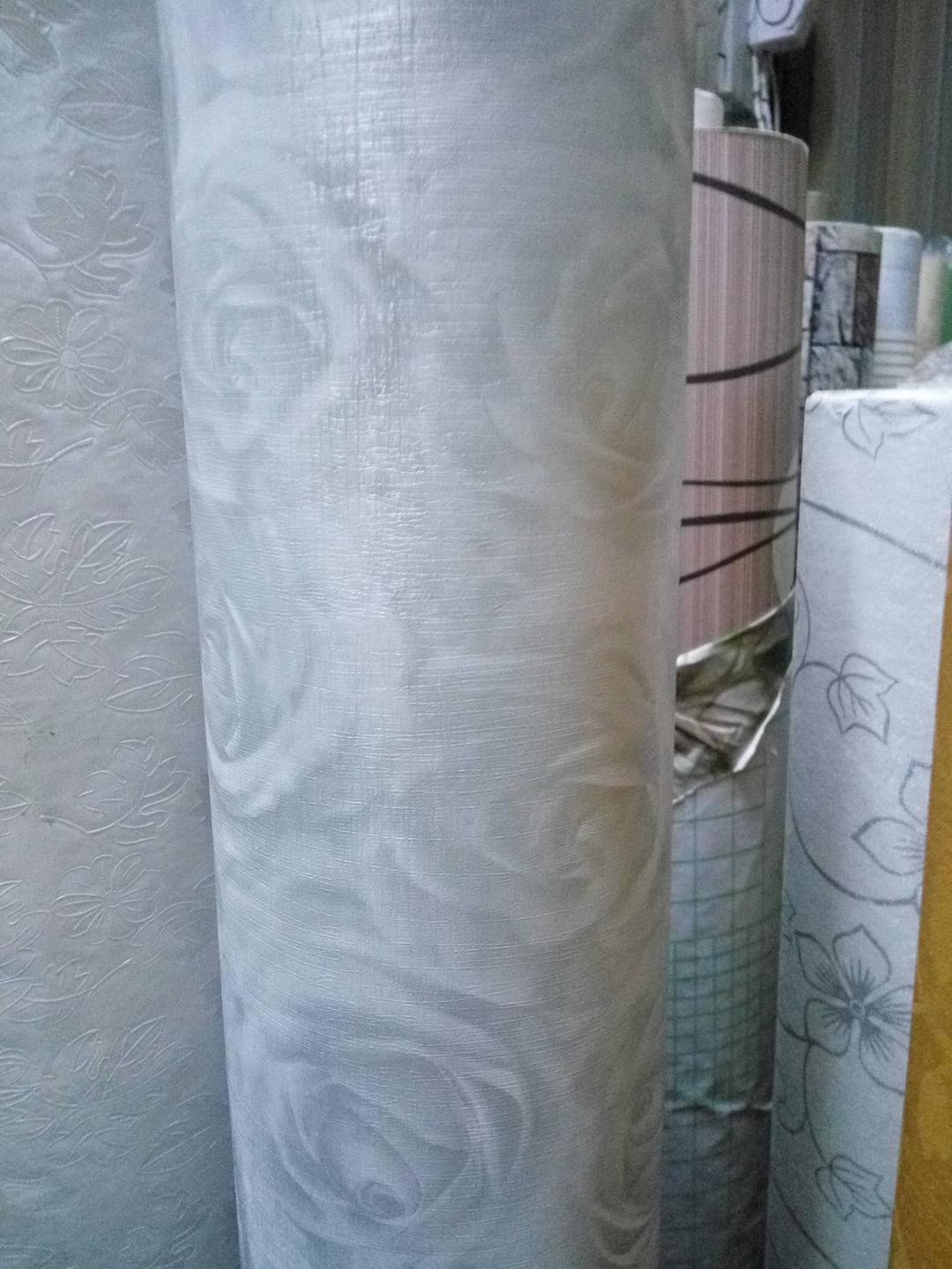Giấy Decal cuộn họa tiết hoa hồng xám khổ 1.2m