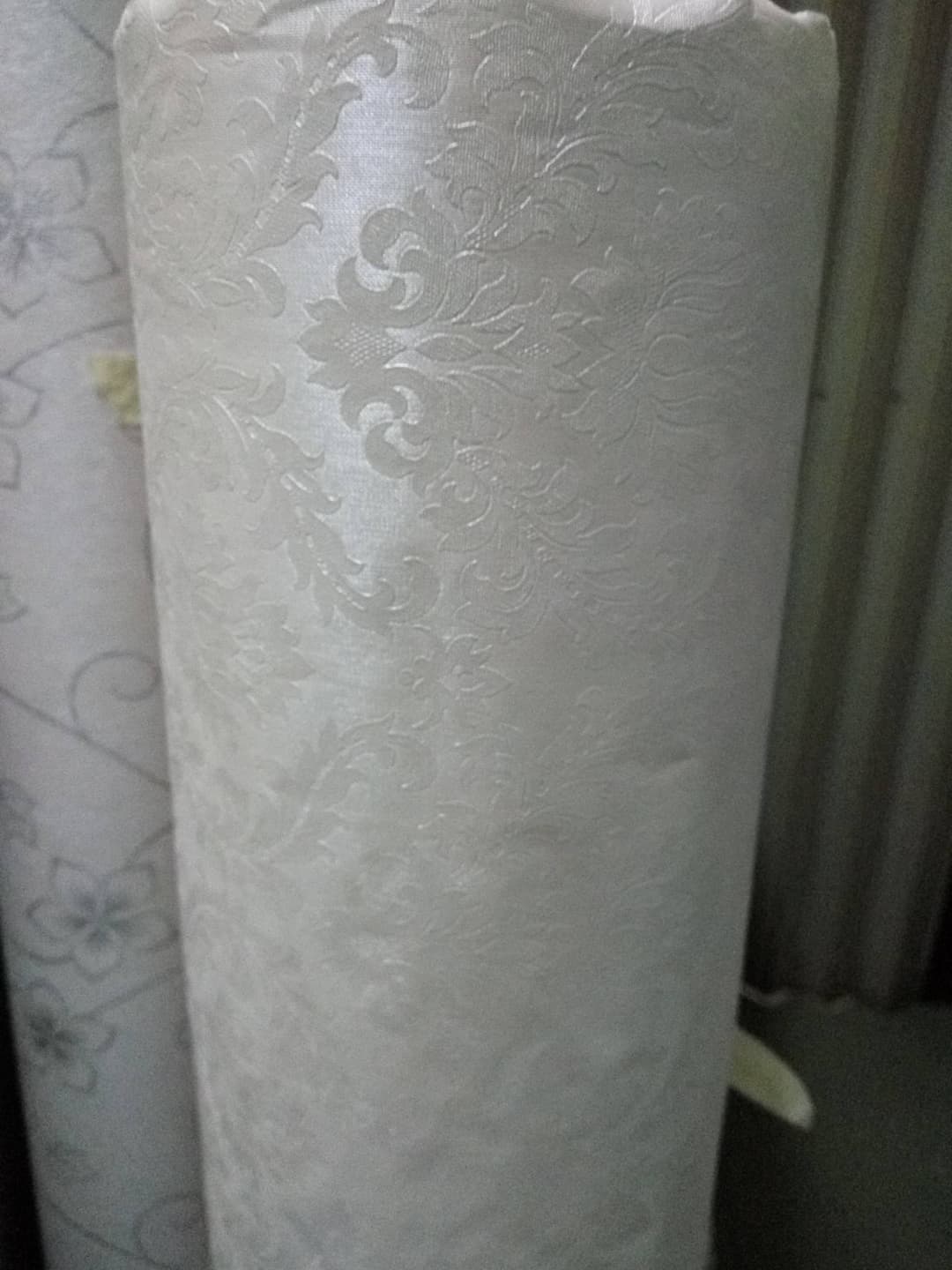 Giấy Decal cuộn họa tiết hoa vân trắng khổ 1.2m(887)