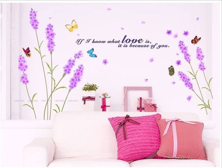 Decal dán tường Lavender