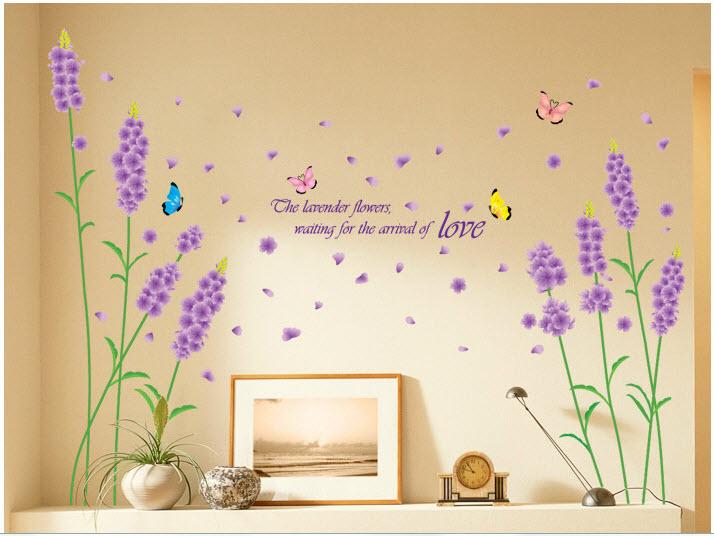 Decal dán tường Lavender