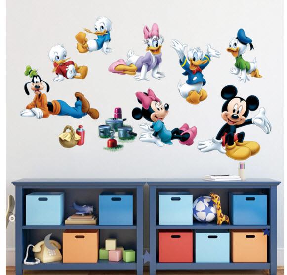 Decal chuột Mickey và vịt Donal