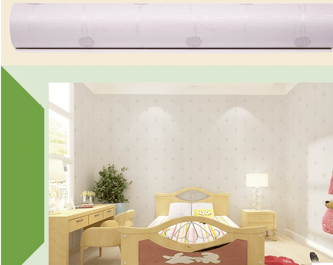 Giấy decal cuộn dây leo hoa tím 4