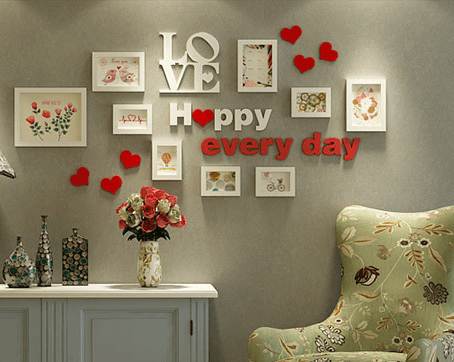 Bộ khung gỗ 9 khung Happy Everyday KG163