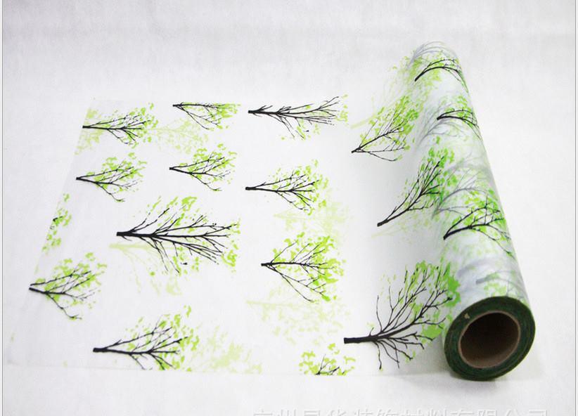 Decal Cuộn Kính Mờ Họa Tiết Cây Xanh