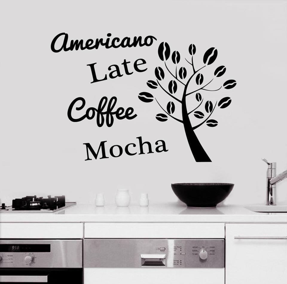 Decal dán tường Coffee 6