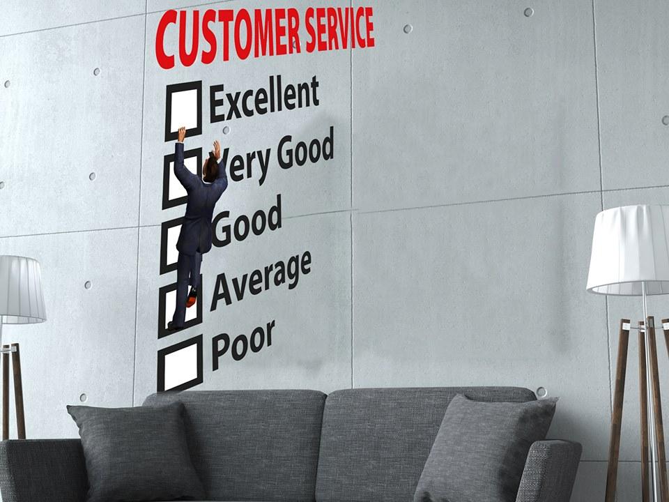 Decal văn phòng Customer Service