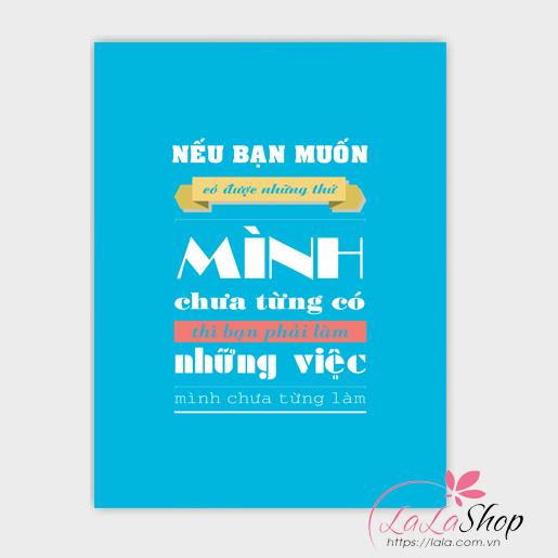 Tranh treo tường bạn phải làm những việc mình chưa từng làm