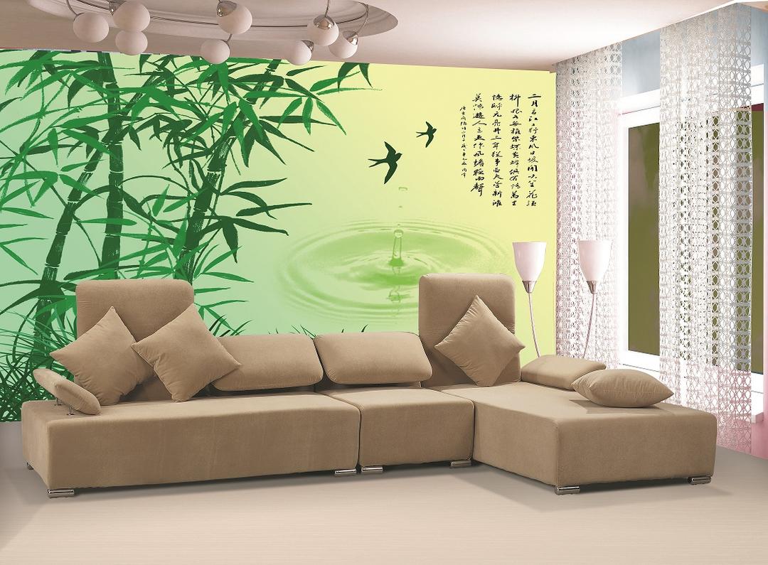 Tranh dán tường cây tre phong thủy