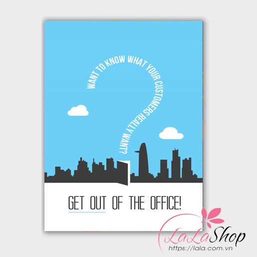 Decal văn phòng build a door Get out of the office
