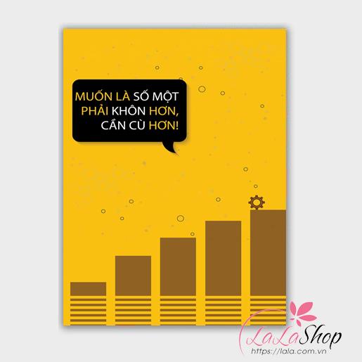 Decal văn phòng muốn là số một phải khôn hơn, cần cù hơn