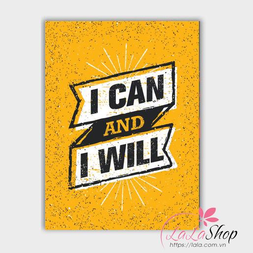 Decal văn phòng I can and i will