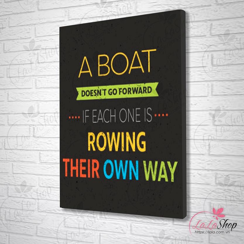 Tranh treo tường if each one is rowing their own way