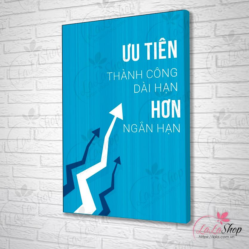 Tranh treo tường Ưu tiên thành công dài hạn hơn ngắn hạn