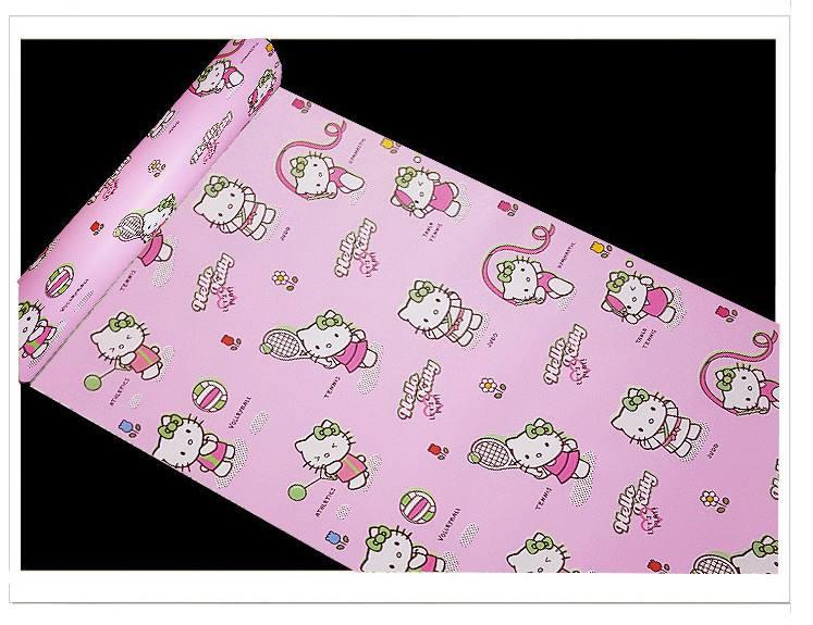 Giấy Decal cuộn kitty hồng